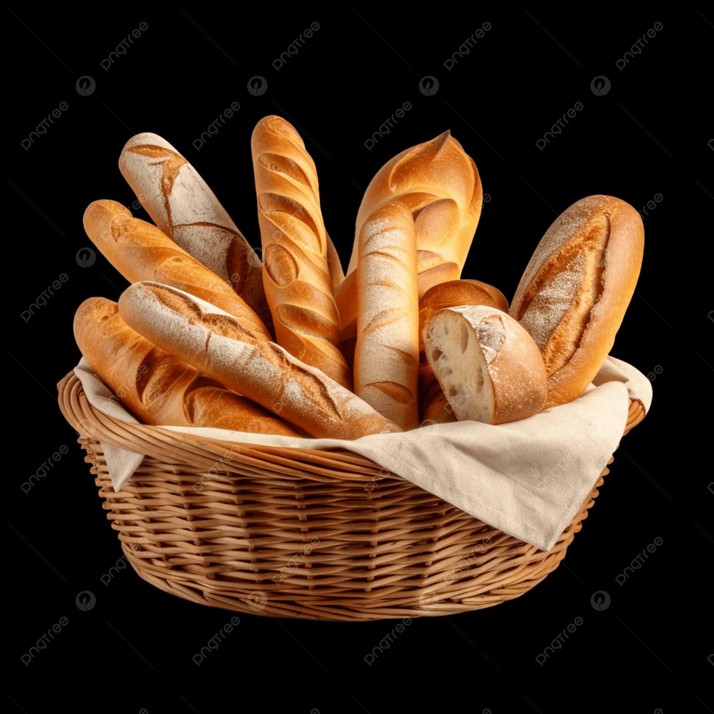 A selection of freshly baked breads